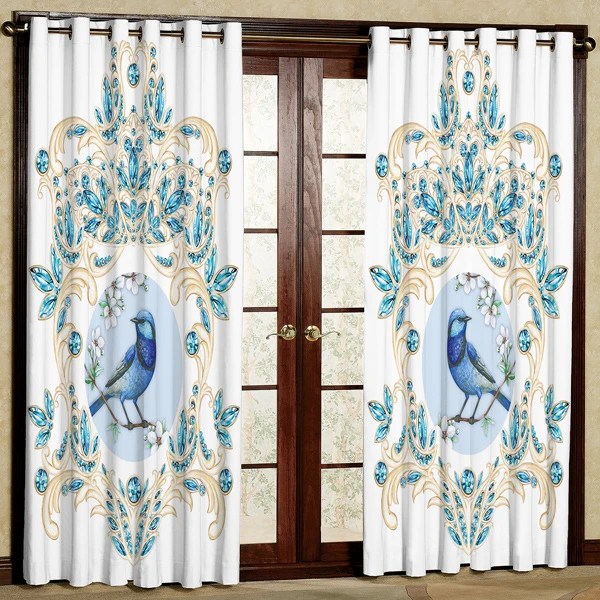 پرده مدل مخمل پانچی کد 7053 سایز  280x140 سانتی متر