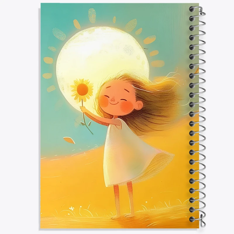 دفتر مشق 50 برگ خندالو طرح دخترانه کد F8224