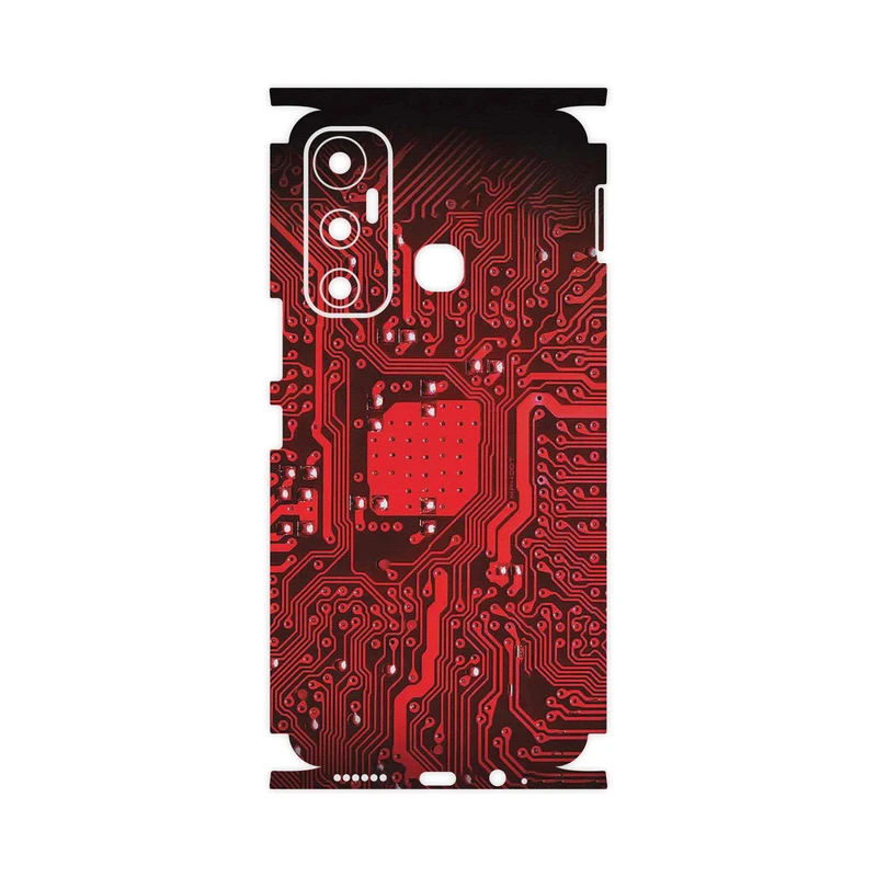برچسب پوششی ماهوت مدل Red_Printed_Circuit_Board-FullSkin مناسب برای گوشی موبایل اینفینیکس Hot 11