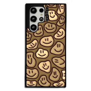 AKAM AMCWSGS22U-HAPPY FACE1 Cover For Samsung Galaxy S21 Ultra