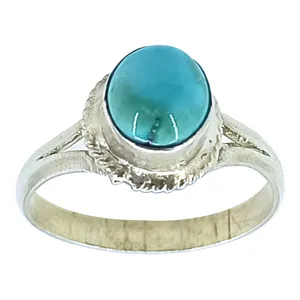 انگشتر نقره زنانه سلین کالا مدل فیروزه نیشابور کد ce-As101