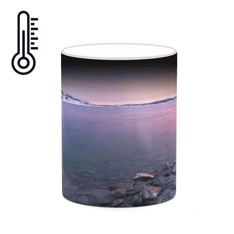 ماگ حرارتی کاکتی مدل منظره برفی کد mgh18476