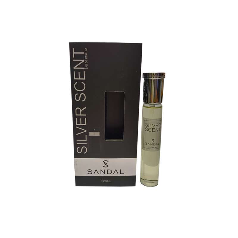 عطر جیبی مردانه صندل مدل سیلور سنت حجم 25 میلی لیتر عطر جیبی مردانه صندل مدل سیلور سنت حجم 25 میلی لیتر