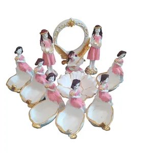 مجموعه ظروف هفت سین 10 پارچه مدل فرشته ش A13