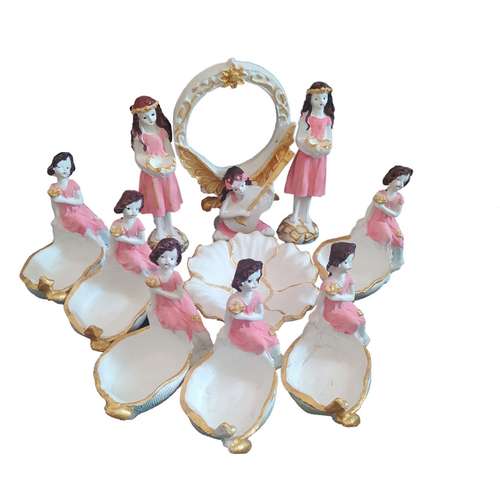 مجموعه ظروف هفت سین 10 پارچه مدل فرشته ش A13