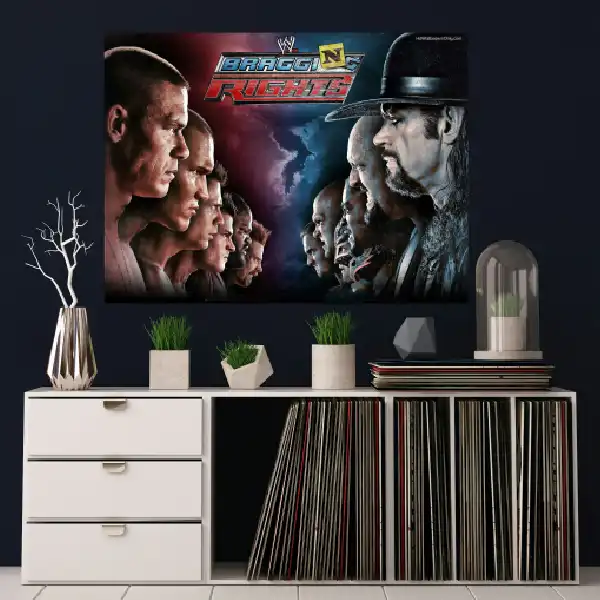 پوستر دیواری طرح قهرمان کشتی کج مدل PO157