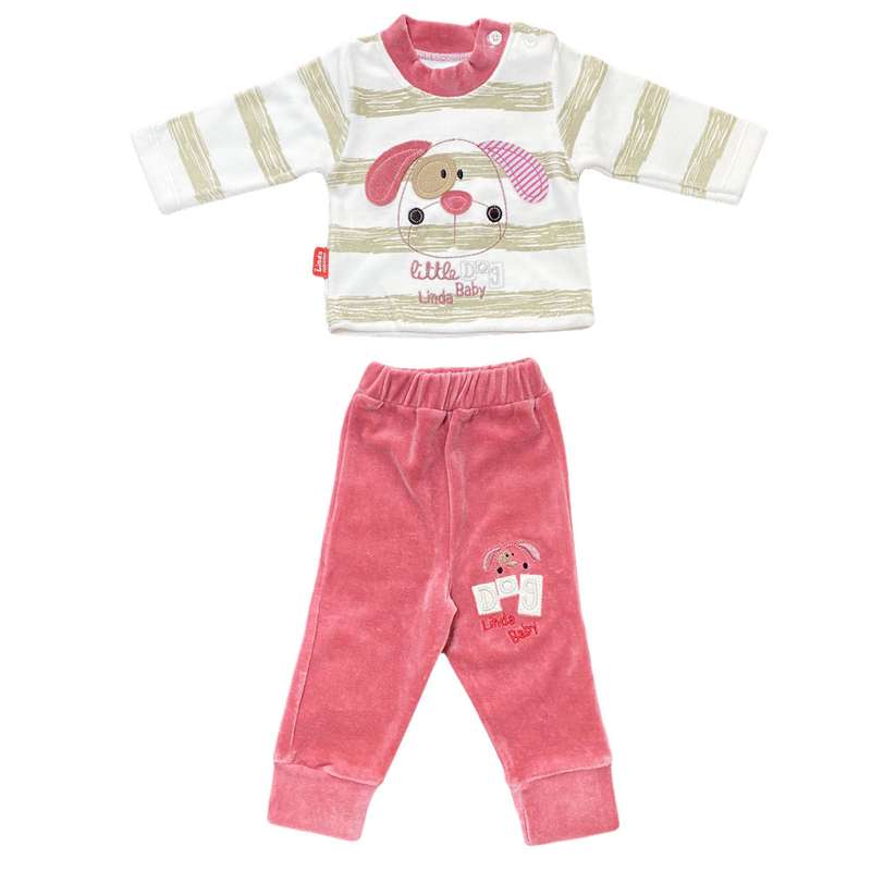ست سویشرت و شلوار نوزادی لیندا مدل S20