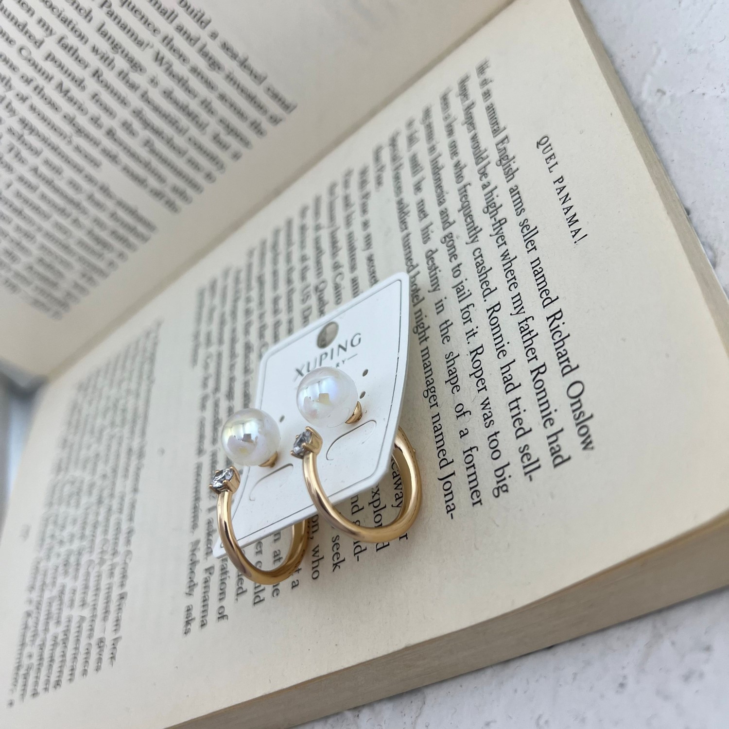 گوشواره زنانه ژوپینگ مدل مروارید کد E4834