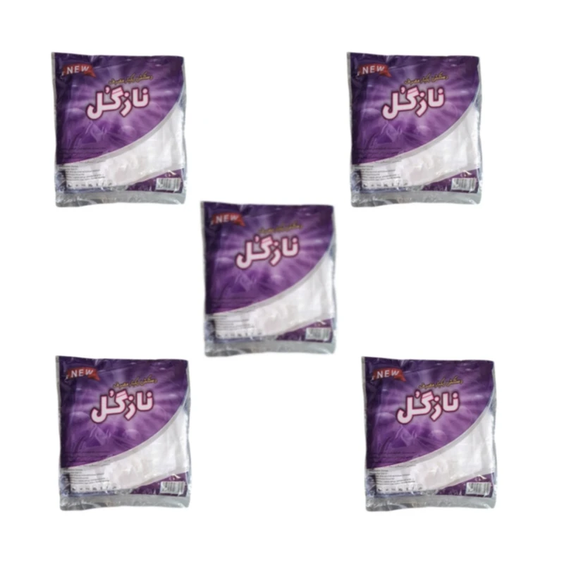 دستکش یکبارمصرف نازگل مدل F5 مجموعه 5 عددی