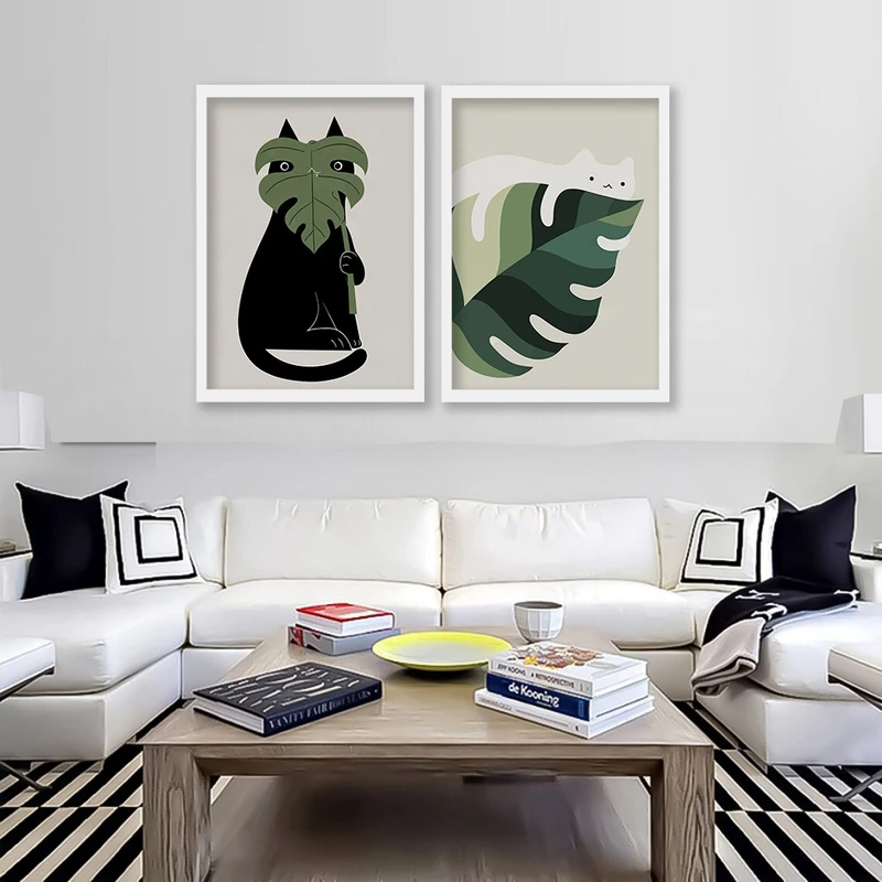 تابلو صبا طرح مدل مینیمال کد elc05w مجموعه 2 عددی