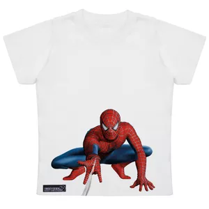 تی شرت آستین کوتاه پسرانه 27 مدل Spider Man Neshasteh کد MH1588