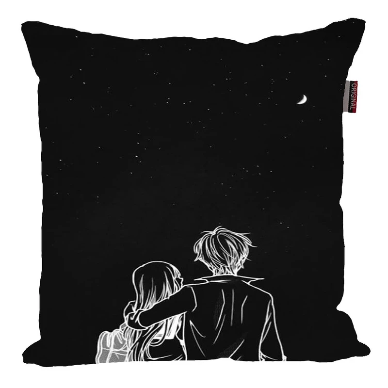 کوسن ناریکو طرح فانتزی مشکی کد 02241