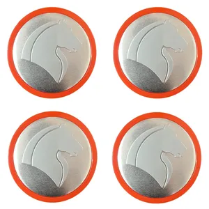 درپوش رینگ خودرو چیکال مدل P-1077-RD مناسب برای سمند بسته 4 عددی