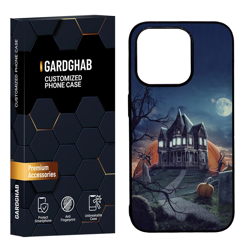 کاور گارد قاب مدل پشت گلس هنری مناسب برای گوشی موبایل اپل iPhone 15 Pro