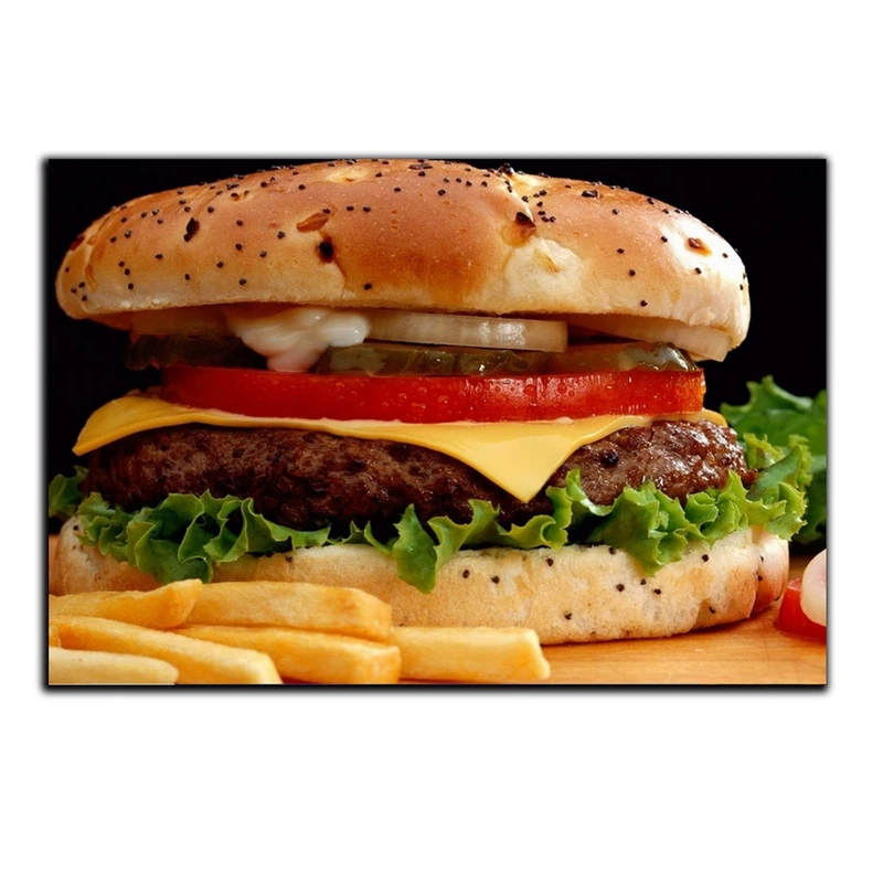 تابلو شاسی بکلیت طرح فست فود همبرگر مدل SH-4997