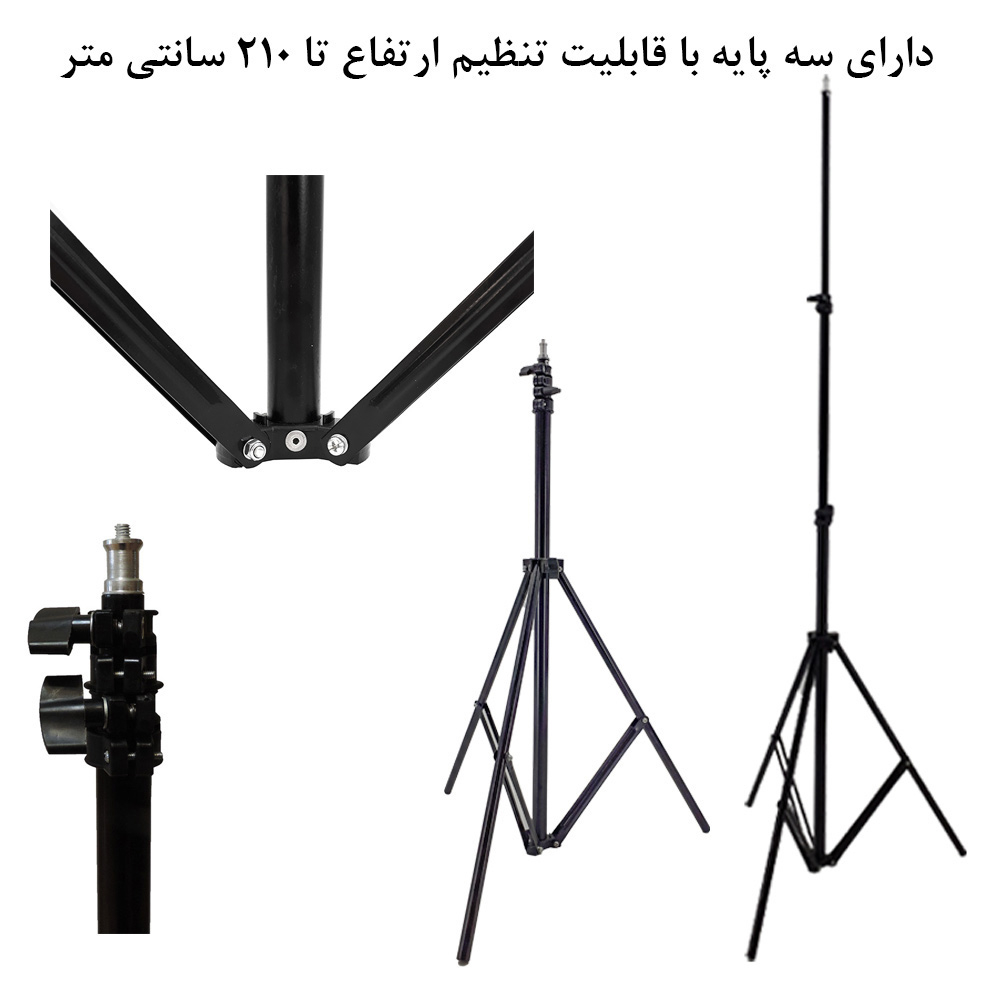 نور ثابت ال ای دی زومی مدل Octagon 80 مجموعه 2 عددی