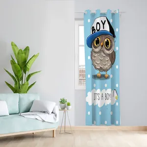 پرده مدل جغد زمینه صورتی مخمل پانچی کد 1010 سایز 140x280 سانتی متر