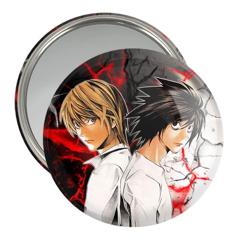 آینه جیبی خندالو مدل لایت و ال انیمه دفترچه مرگ Death Note  کد 11313