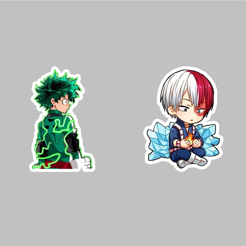 استیکر لپ تاپ کارنیکا طرح انیمه مای هیرو اکادمیا مدل Anime My Hero Academia-2222243 مجموعه 2 عددی