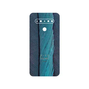 MAHOOT Turquoise feathers Cover Sticker for LG K61