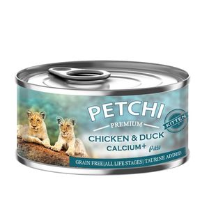 نقد و بررسی کنسرو غذای بچه گربه پتچی مدل Chicken &amp; Duck Calsium Plus وزن 120 گرم توسط خریداران