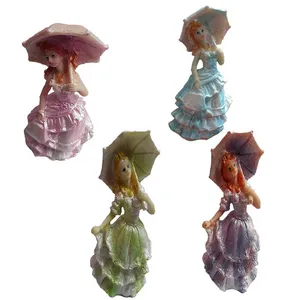 مجسمه مدل فرشتگان چتر به دست مجموعه 4 عددی