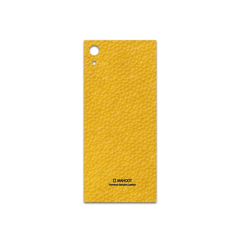 برچسب پوششی ماهوت مدل Mustard-Leather مناسب برای گوشی موبایل سونی Xperia XA1