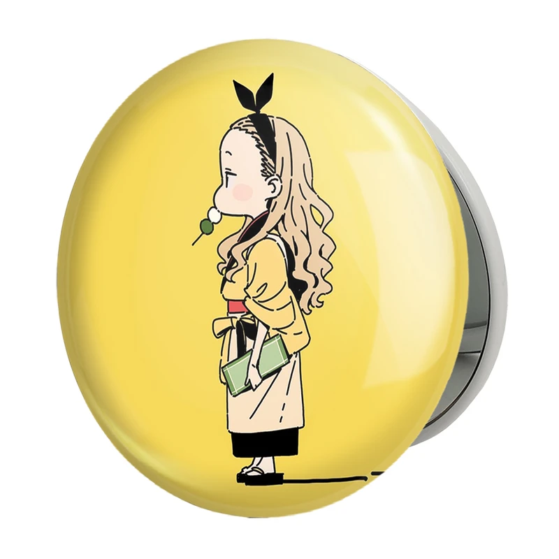 آینه جیبی خندالو طرح کورومی انیمه لیکوریس ریکویل Lycoris Recoil مدل تاشو کد 22995 