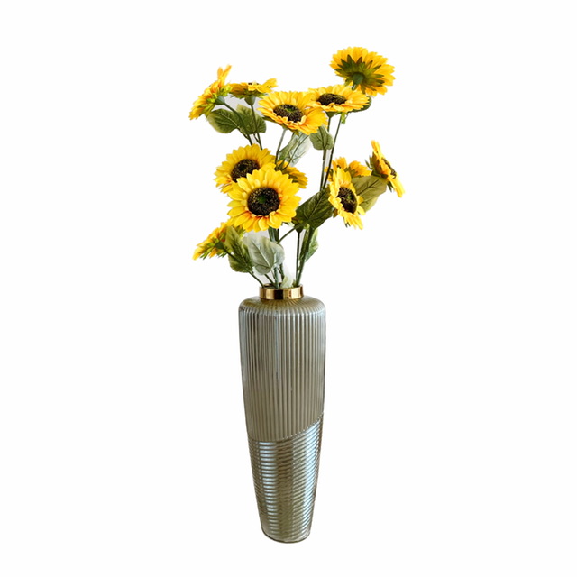 نکته خرید - قیمت روز گلدان به همراه گل مصنوعی مدل آفتاب گردان بزرگ نداف خرید