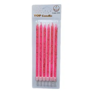 شمع تولد مدل طلاکوب بسته 6 عددی