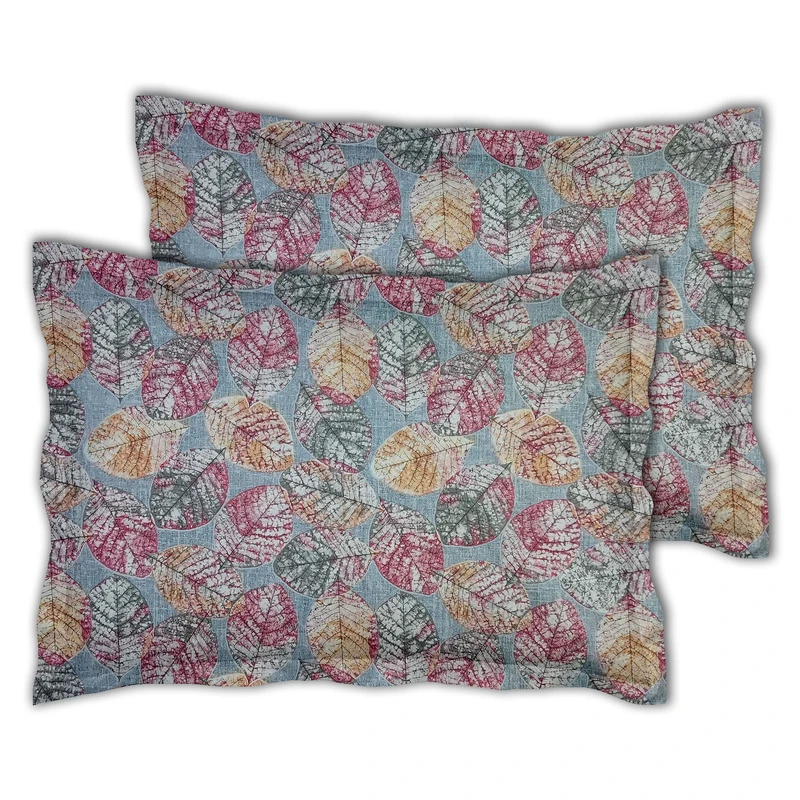 رو بالشی مترینو مدل برگی سایز 48*68 سانتی متر بسته دوعددی