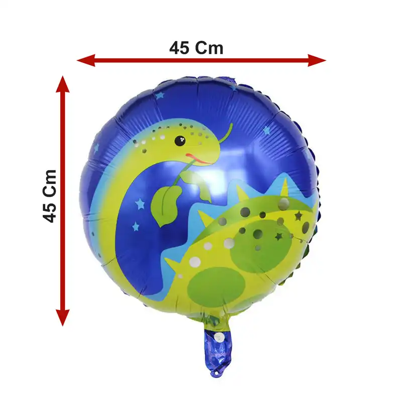 بادکنک فویلی لاکی بالونز مدل دایناسور گردن دراز طرح گرد کد 1224