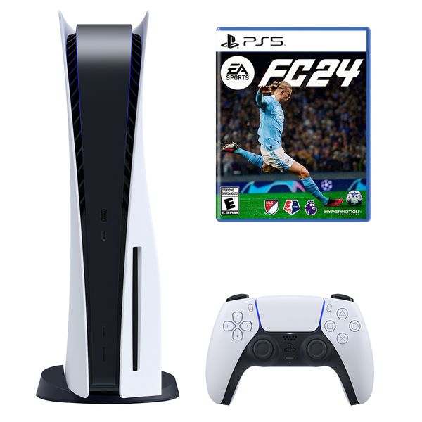 کنسول بازی سونی مدل PlayStation 5 ظرفیت 825 گیگابایت ریجن 1200 آسیا به همراه بازی EA Sports FC 24