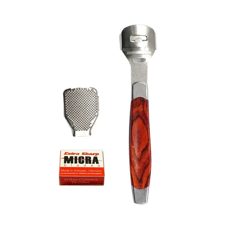 تیغ کف پا زولینگن مدل nara-01 به همراه رنده و تیغ یدک بسته 10 عددی