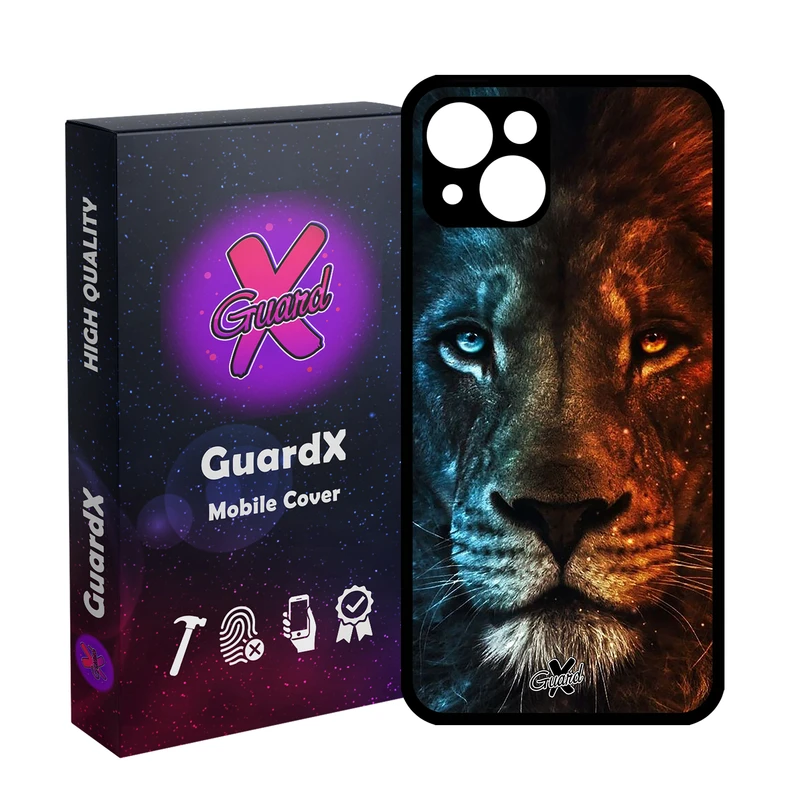 کاور گارد ایکس طرح شیر مدل Glass10634 مناسب برای گوشی موبایل اپل iPhone 13