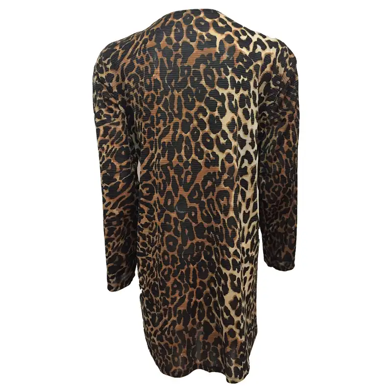 پیراهن زنانه مدل قواره دار لمه پلنگی کد tm-2686