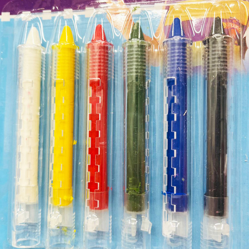 رنگ گریم صورت مدل face paint بسته 6 عددی