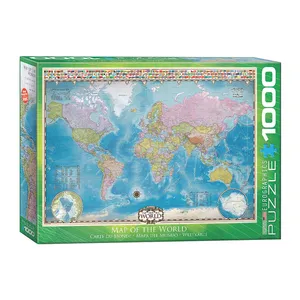 پازل 1000 تکه یوروگرافیکس پازلز طرح Map of the World كد 60000557