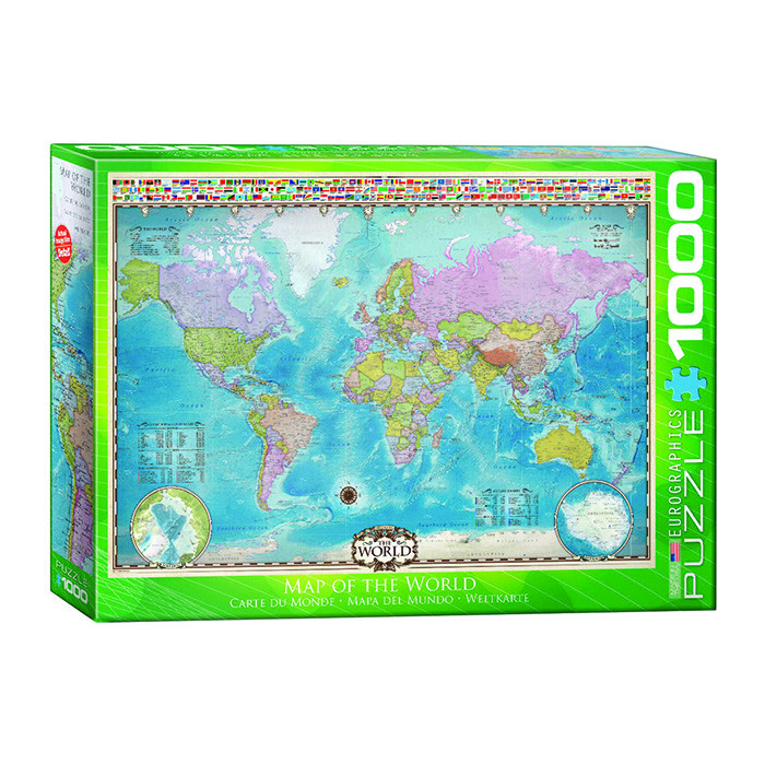 پازل 1000 تکه یوروگرافیکس پازلز طرح Map of the World كد 60000557