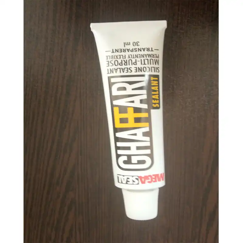 چسب سیلیکون غفاری مدل مگاسیل حجم 30 میلی لیتر بسته دو عددی