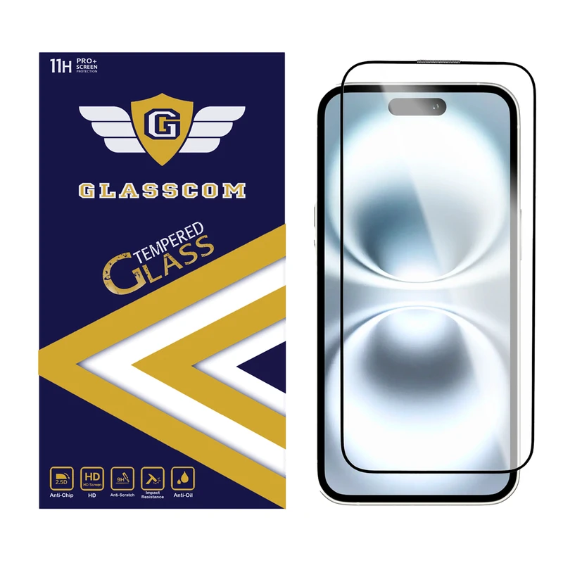 محافظ صفحه نمایش گلس کام مدل GC-i16 مناسب برای گوشی موبایل اپل iPhone 16