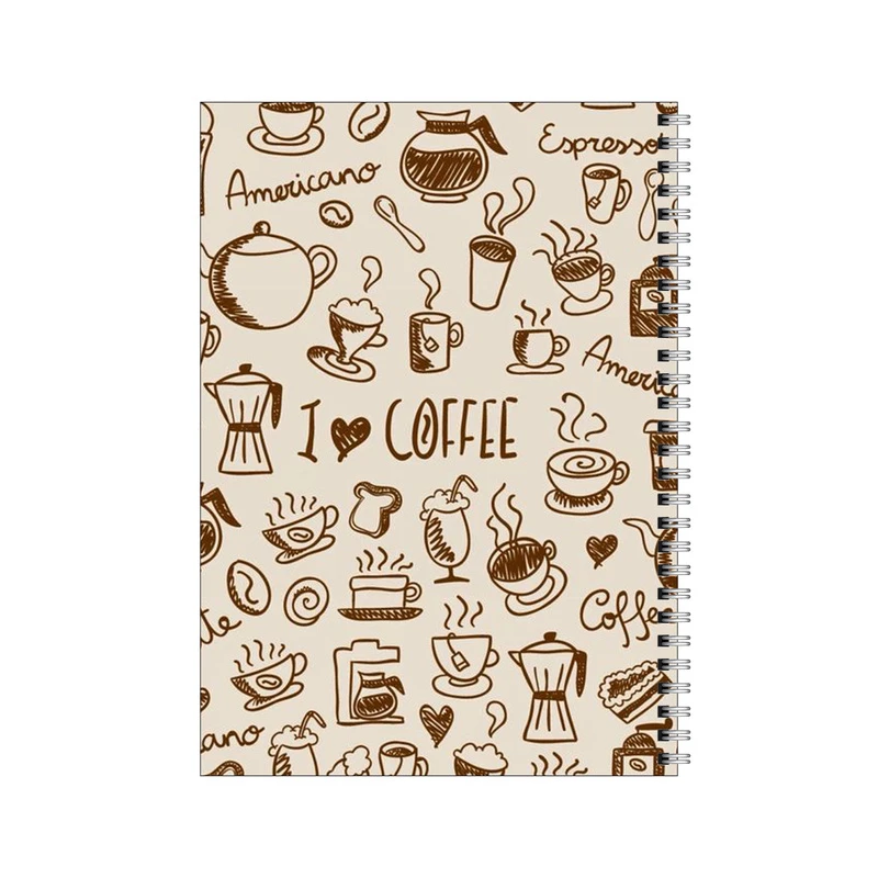 دفتر مشق 50 برگ بامبیلیپ طرح عشق قهوه کد 1296772