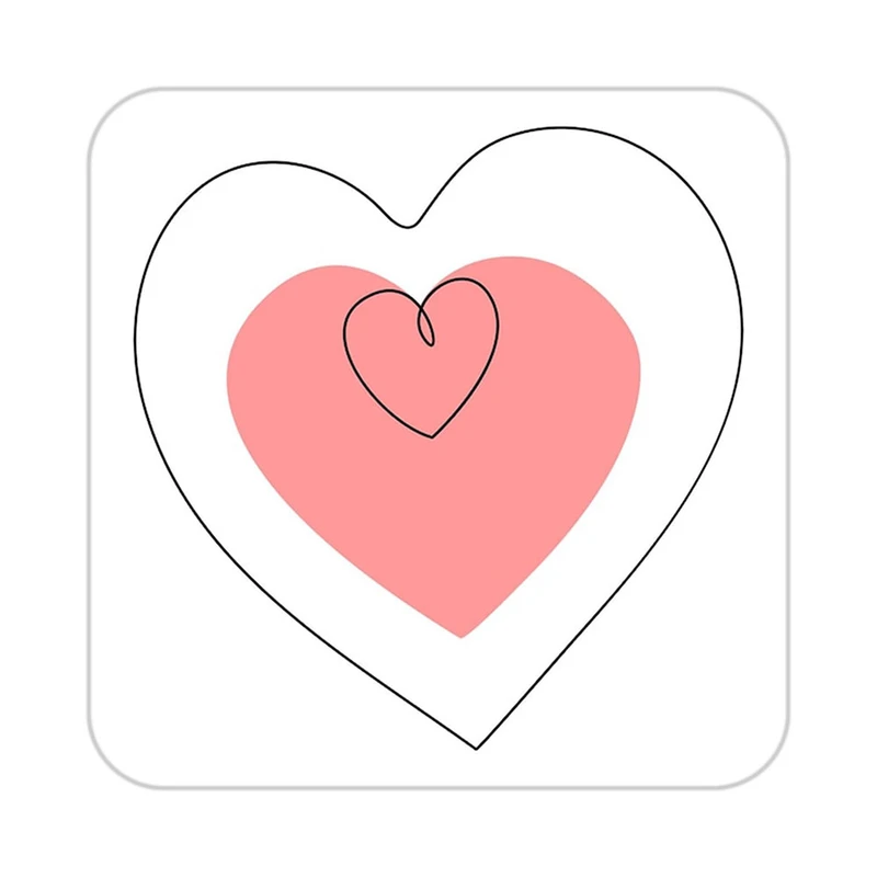 زیر لیوانی کاکتی طرح عاشقانه مدل mp40166