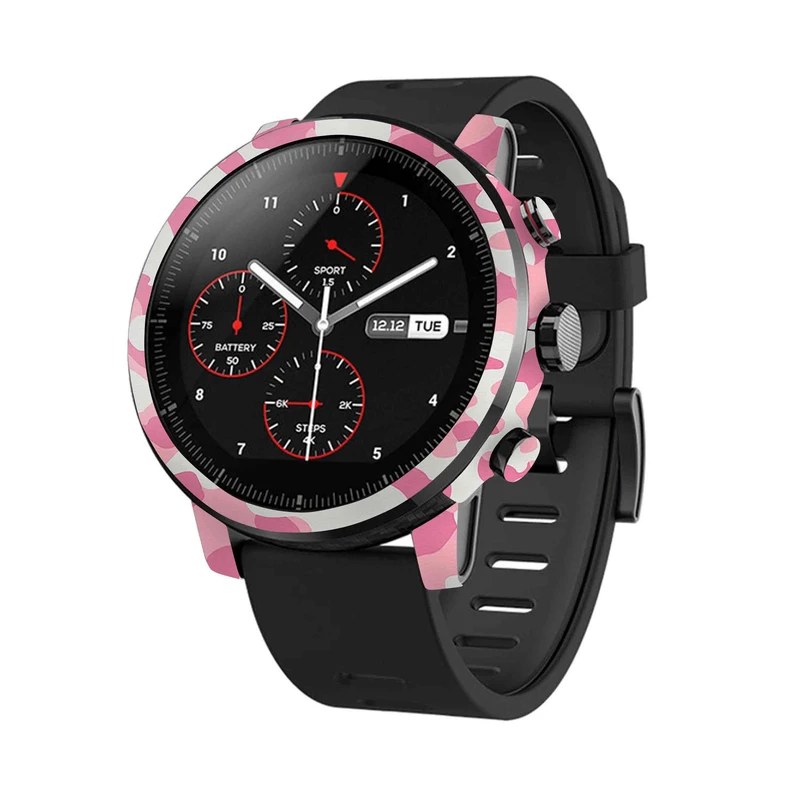  برچسب ماهوت طرح Army-Pink مناسب برای ساعت هوشمند شیائومی Amazfit Stratos