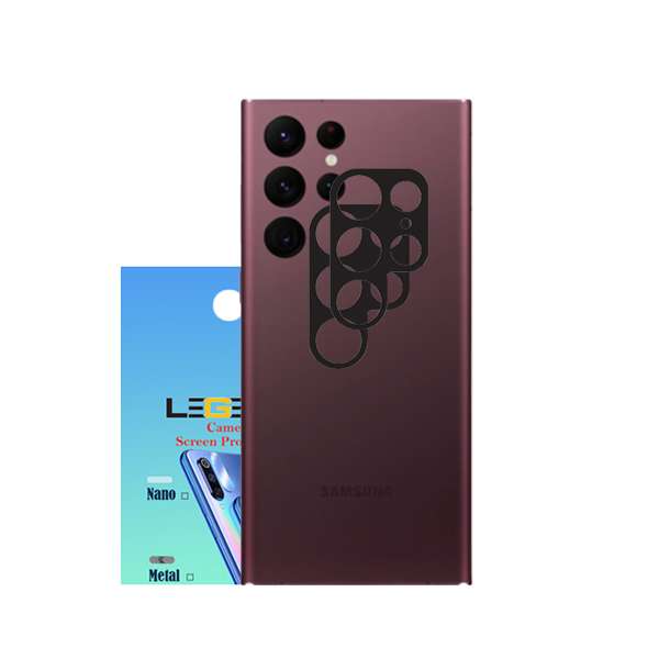 محافظ لنز دوربین مدل LEGEND مناسب برای گوشی موبایل سامسونگ GALAXY S22 ULTRA بسته 2 عددی
