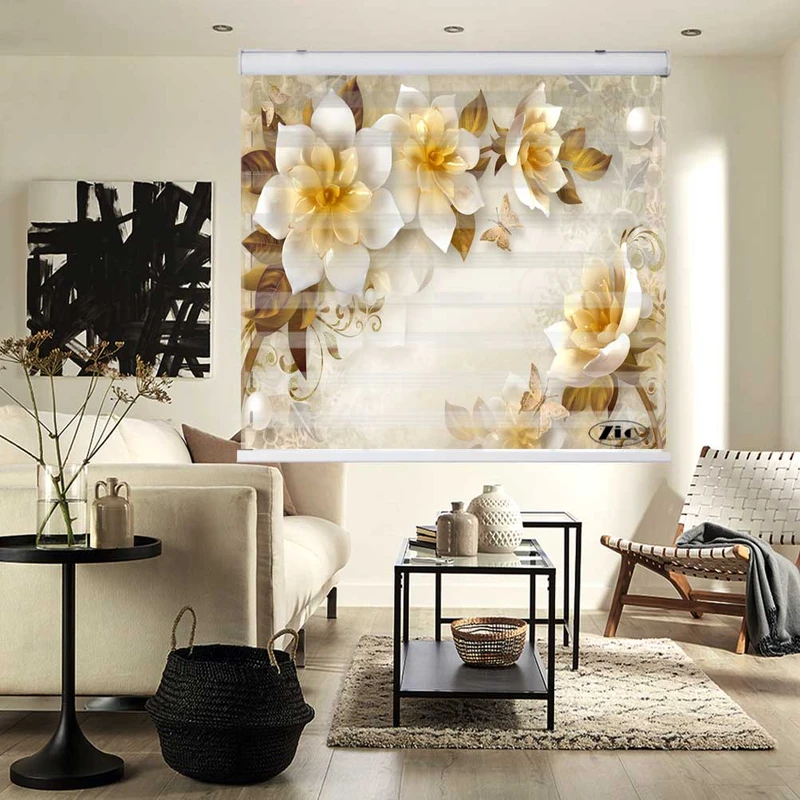 پرده زبرا زیو کد 3D1172 سایز 150x200 سانتی متر