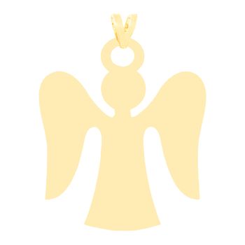 آویز گردنبند طلا 18 عیار زنانه کرابو طرح فرشته مدل Kr3086