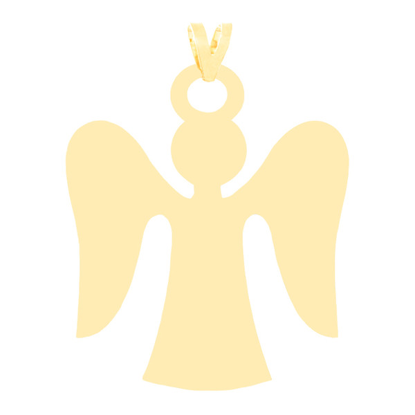 آویز گردنبند طلا 18 عیار زنانه کرابو طرح فرشته مدل Kr3086