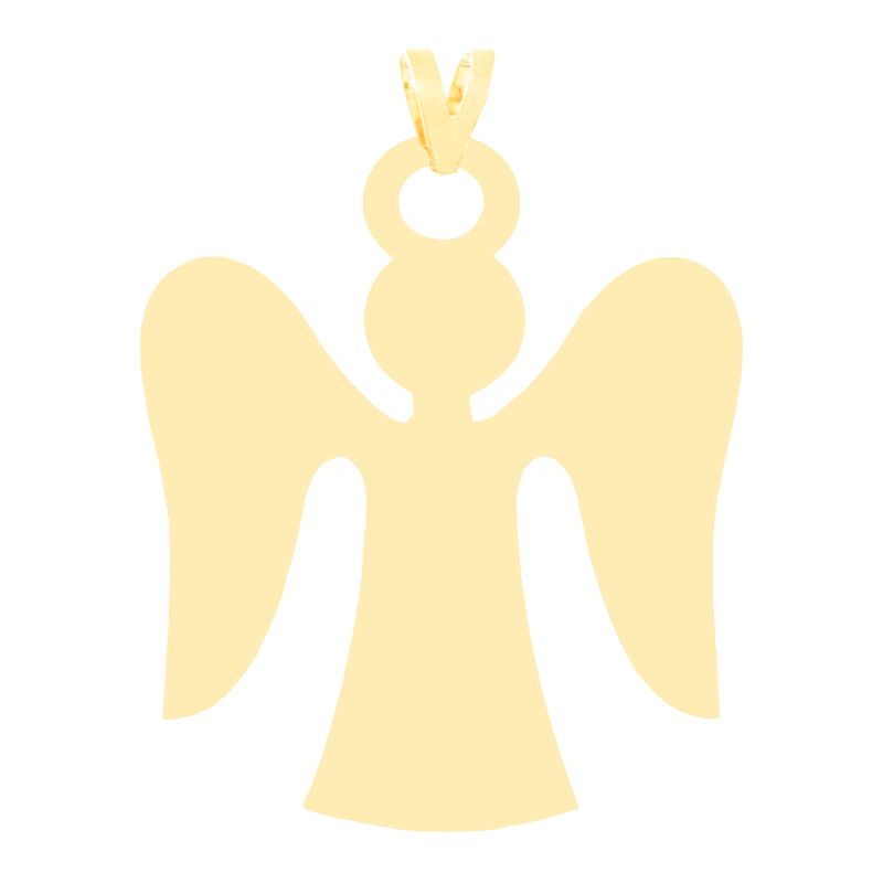 آویز گردنبند طلا 18 عیار زنانه کرابو طرح فرشته مدل Kr3086 -  - 1