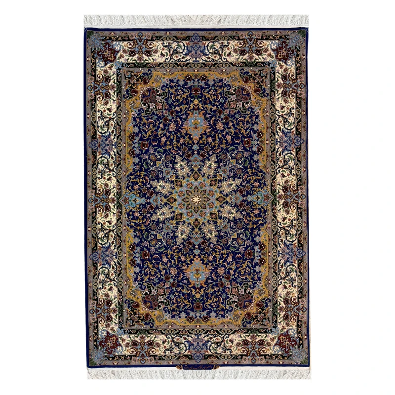 فرش دستبافت سه و نیم متری اصفهان نگارستان کد 1373